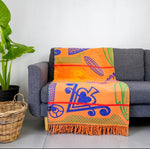 Basotho throw - Orange