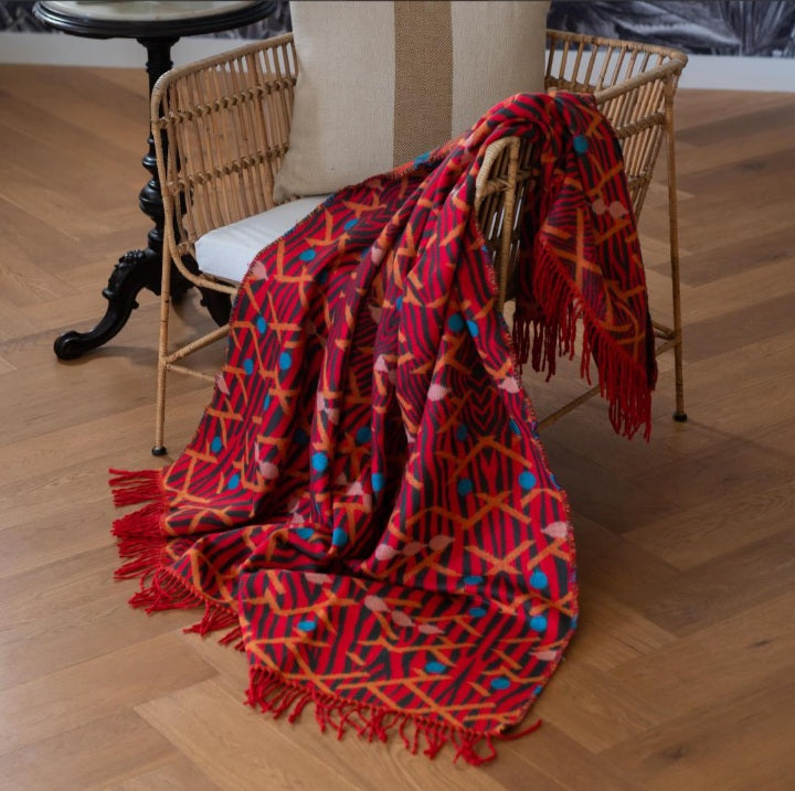 Himba throw - Red