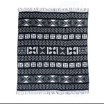 Mud cloth throw - Black