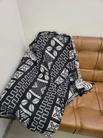 Mud cloth throw - Black
