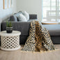 Leopard skin throw