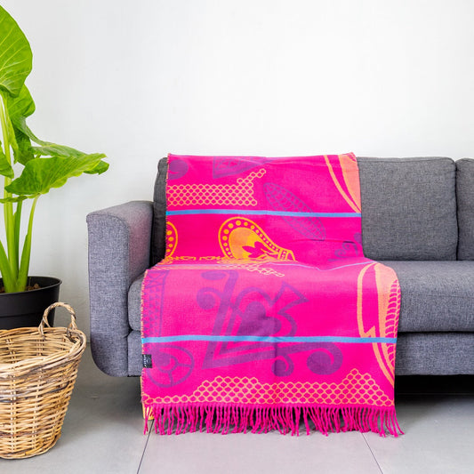 Basotho throw - Pink