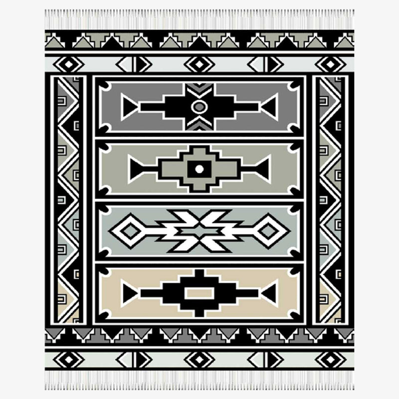 Ndebele art throw - Natural