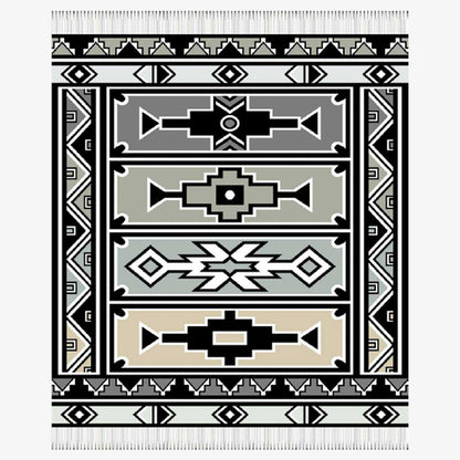 Ndebele art throw - Natural